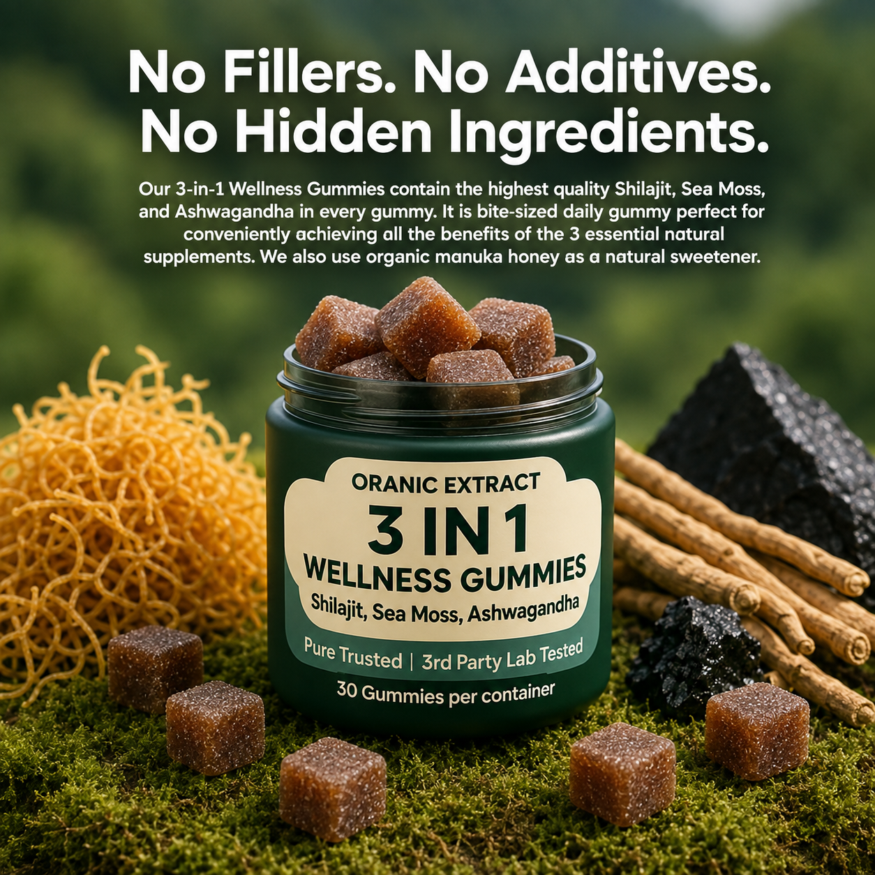 ORANIC EXTRACT 3-in-1 Wellness Gummies